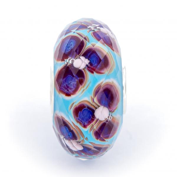 Aqua Fieldstone Fractal - Elfbeads Glas